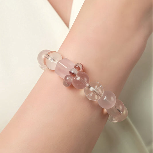 Strawberry Frost Serenade Energy Bracelet